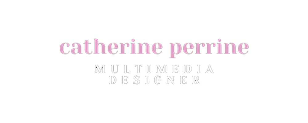 logo purple swirls with CPerrine